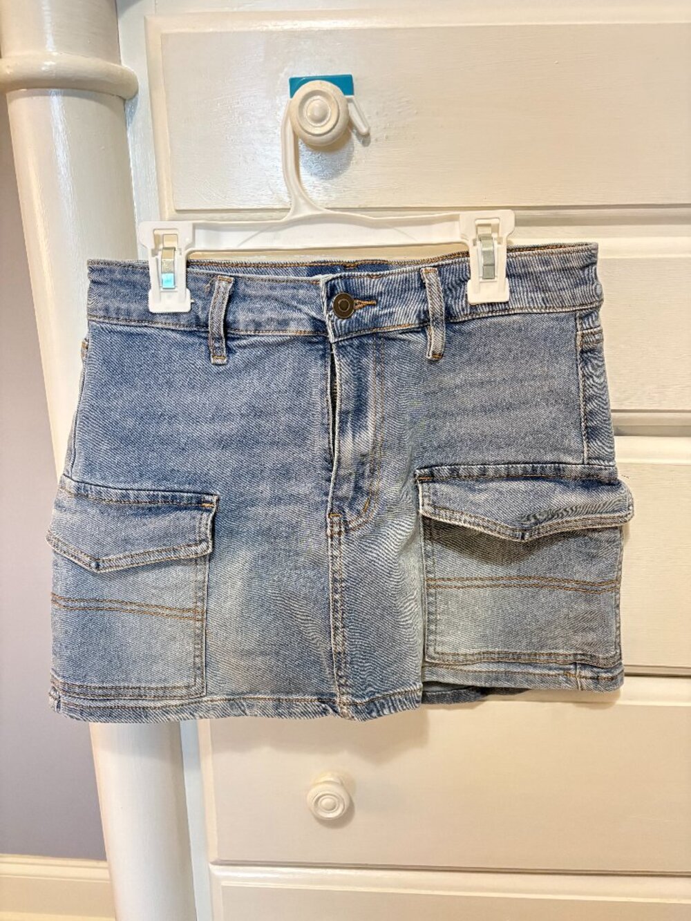 Project Rebel Tight Cargo Jean Skirt
